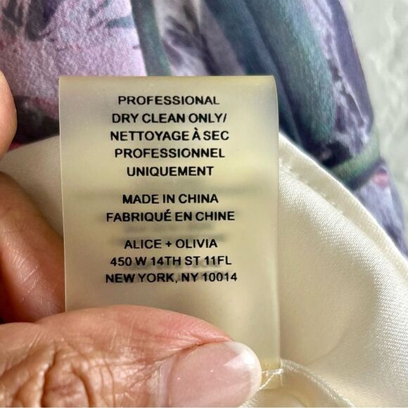 Alice + Olivia Silk Spaghetti Strap Women's Top - Picture 8 of 10